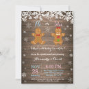 Search for gingerbread gender reveal invitations He or she