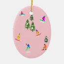 Search for pink oval christmas tree decorations Snow