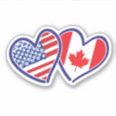 Search for maple leaf flag bumper stickers White