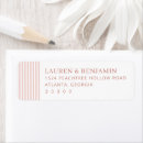 Search for pink stripe return address labels Minimalist