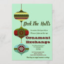 Search for ornament exchange christmas invitations Blue