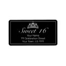 Search for sweet 16 birthday return address labels Sixteen