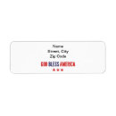 Search for god return address labels God bless america