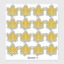 Search for golden leaves stickers Party