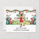 Search for golf party invitation postcards Watercolor