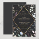 Search for black gold baby shower invitations Flowers
