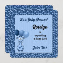 Search for blue giraffe baby shower invitations Jungle animals