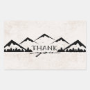 Search for mountains wedding stickers Thank you