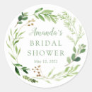 Search for modern bridal shower stickers Foliage