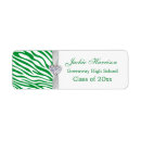 Search for green ribbon return address labels Graduation