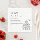 Search for fun fact wedding napkins Simple affordable