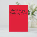 Search for anti birthday cards Humour