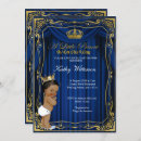 Search for royal blue gold baby shower invitations Crown