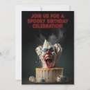 Search for scary cards invites Creepy clown