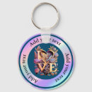 Search for heart flower key rings Colourful