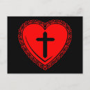 Search for emo heart postcards Black