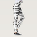 Search for piano keys leggings Black and white