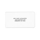 Search for sophisticated return address labels Basic