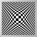 Search for black white checkered art Illusion
