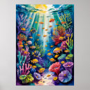 Search for coral reef art Tropical fish