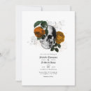 Search for skull wedding invitations Black