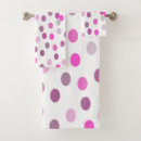 Search for pink white polka dot bath towels Cute