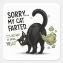 Search for farted stickers Black cat