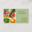 Search for agriculture business cards Vegetables