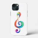 Search for colourful music notes iphone cases Rainbow