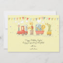 Search for kids train birthday cards Animals