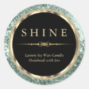 Search for metallic green stickers Elegant