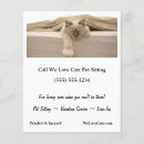 Search for cute flyers Pet sitting