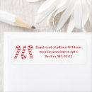 Search for candy cane return address labels Festive