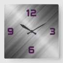 Search for brushed steel clocks Aluminium