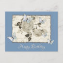 Search for vintage butterfly postcards Blue