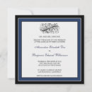 Search for blue damask wedding invitations Antique