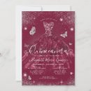 Search for burgundy and silver quinceanera invitations Quinceañera
