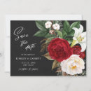 Search for red black save the dates Botanical
