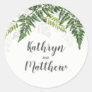 Search for fern wedding stickers Woodland