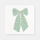 Search for green and white checkered napkins Gingham