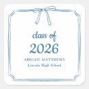 Search for blue graduation stickers School colours