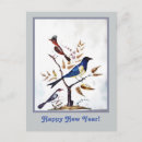Search for birds new years cards Vintage