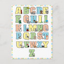 Search for cute alphabet postcards Pink