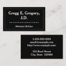 Search for advocate business cards Single line border