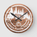 Search for family name clocks Wooden plank texture