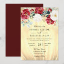 Search for red gold christmas wedding invitations Burgundy