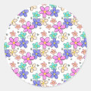 Search for bright flower stickers Colourful