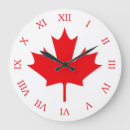 Search for canadian flag clocks Red