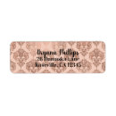 Search for damask return address labels Birthday