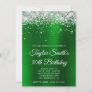 Search for green 30th birthday invitations Chic